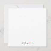 CA Poppy Watercolor Flat Notecard Mitteilungskarte (Rückseite)