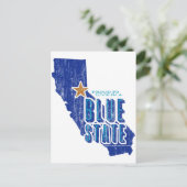 CA: Proud Blue Staat Postkarte (Stehend Vorderseite)