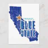 CA: Proud Blue Staat Postkarte (Vorderseite)