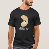 Ca-shew Funny Sneezing Cashew Nut Pun Dark BG T-Shirt (Vorderseite)