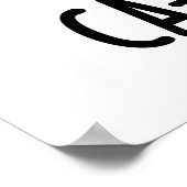 Ca-shew Funny Sneezing Cashew Nut Pun Poster (Ecke)