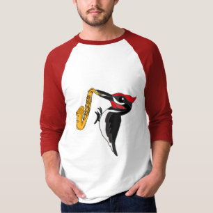 CA, Specht, der Saxophone-Shirt spielt T-Shirt