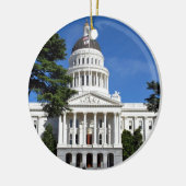 CA-Staats-Hauptstadts-Gebäude - Sacramento Keramik Ornament (Links)