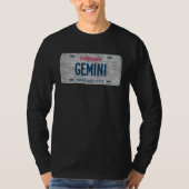 CA State Vanity License Plate GEMINI T-Shirt (Vorderseite)