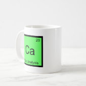 Ca - Symbol für die Kostenanalyse Funny Chemistry Kaffeetasse (Vorderseite Links)