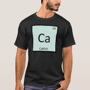 Ca - Wels-Fisch-Chemie Periodensystem-Symbol T-Shirt