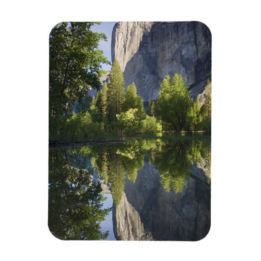 CA, Yosemite NP, El Capitan reflektiert in Merced Magnet (Vertikal)