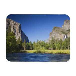 CA, Yosemite NP, Talansicht mit El Capitan, Magnet