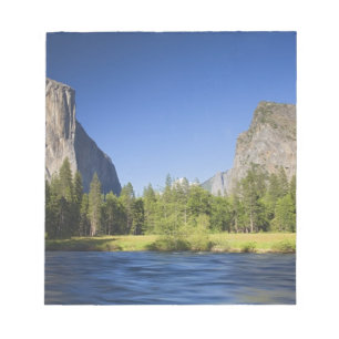 CA, Yosemite NP, Talansicht mit El Capitan, Notizblock