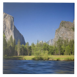 CA, Yosemite NP, Valley view mit El Capitan, Fliese