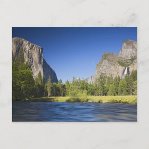 CA, Yosemite NP, Valley view mit El Capitan, Postkarte