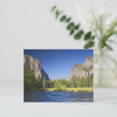 CA, Yosemite NP, Valley view mit El Capitan, Postkarte (Stehend Vorderseite)