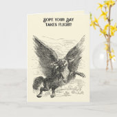 Caacrinolaas A Griffin-Winged Demon Dog Karte (Gelbe Blume)