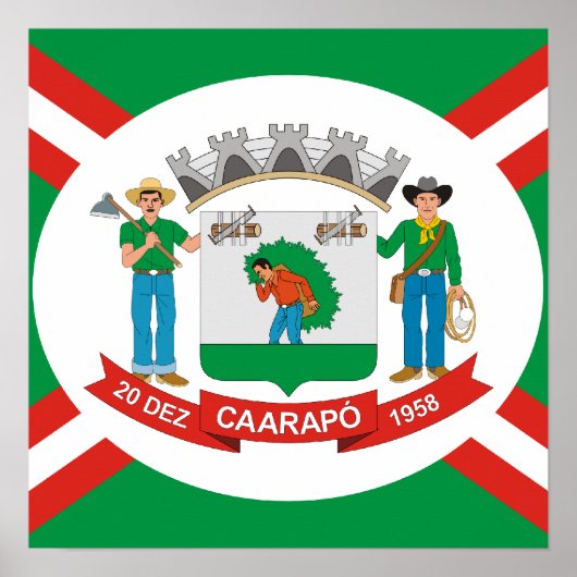 Caarapo Mato Grossodo Sul, Brasilien Poster (Vorne)