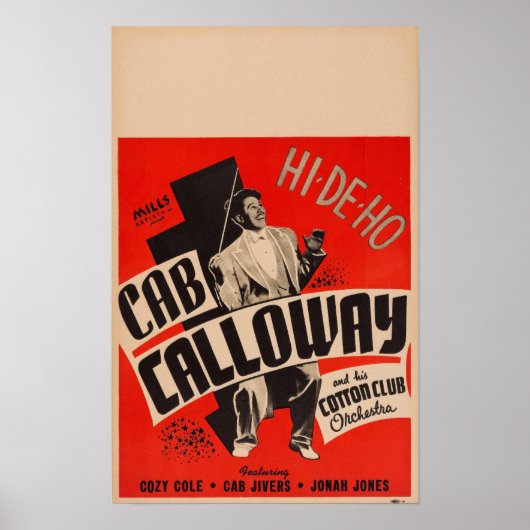 Cab Calloway und sein Cotton Club Orchestra Poster (Vorne)