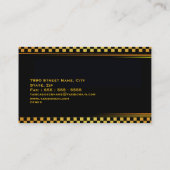 Cab Company Taxi Fahrerkarte Visitenkarte (Rückseite)