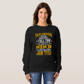 Cab Driver Taxi Job Titel 1 Sweatshirt (Vorne ganz)