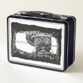 Cab & Mountain - Mailand, Italien Metall Brotdose (Rückseite)