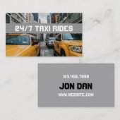 Cab Taxi Driver Service Visitenkarte (Vorne/Hinten)