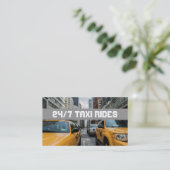 Cab Taxi Driver Service Visitenkarte (Stehend Vorderseite)