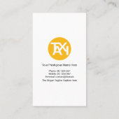 Cab-Treiber für kreative Gelbe Grillinien Visitenkarte (Rückseite)