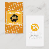 Cab-Treiber für kreative Gelbe Grillinien Visitenkarte (Vorne/Hinten)