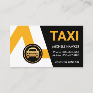 Cab-Treiber für kreative Gelbe Taxiwege Visitenkarte