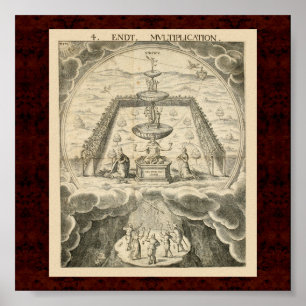 Cabala u. Alchymia: Alchemical Illustration 1663 Poster