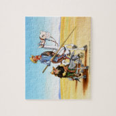 Cabalgando Don Quichote u. Sancho Puzzle (Vertikal)