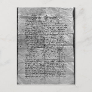 Cabalistisches Amulett Postkarte