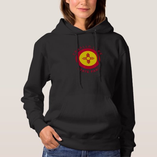 Caballo Lake State Park New Mexico NM Flag Zia Sou Hoodie (Vorderseite)