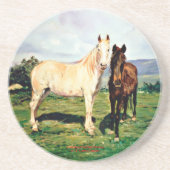 Caballos/Cabalos/Pferde Getränkeuntersetzer (Vorne)