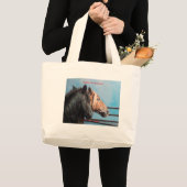 Caballos/Cabalos/Pferde Jumbo Stoffbeutel (Vorderseite (Produkt))