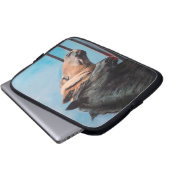 Caballos/Cabalos/Pferde Laptopschutzhülle (Vorne Knopf)