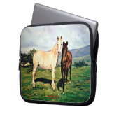 Caballos/Cabalos/Pferde Laptopschutzhülle (Vorderseite Links)