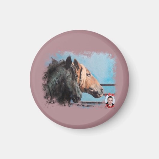 Caballos/Cabalos/Pferde Magnet (Vorne)