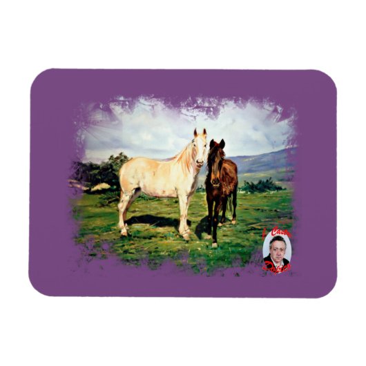 Caballos/Cabalos/Pferde Magnet (Horizontal)