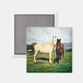 Caballos/Cabalos/Pferde Magnet (Vorderseite/Rückseite)