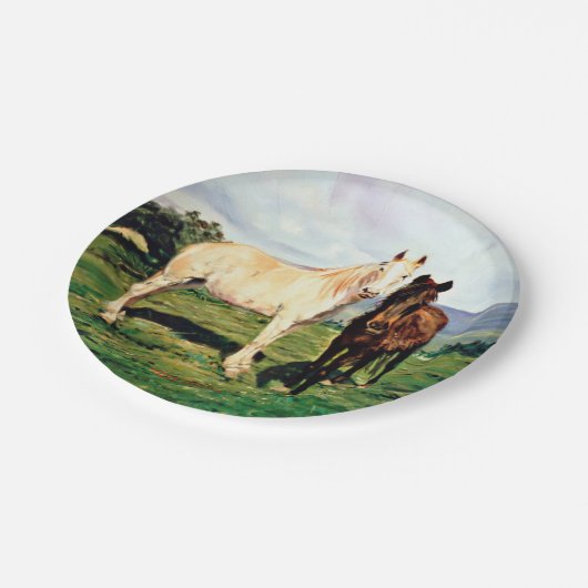Caballos/Cabalos/Pferde Pappteller (Schrägansicht)