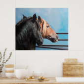 Caballos/Cabalos/Pferde Poster (Küche)