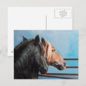 Caballos/Cabalos/Pferde Postkarte (Vorne/Hinten)