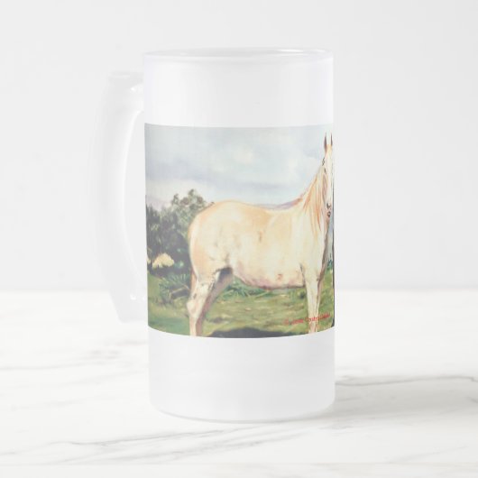 Caballos Mattglas Bierglas (Vorderseite Links)