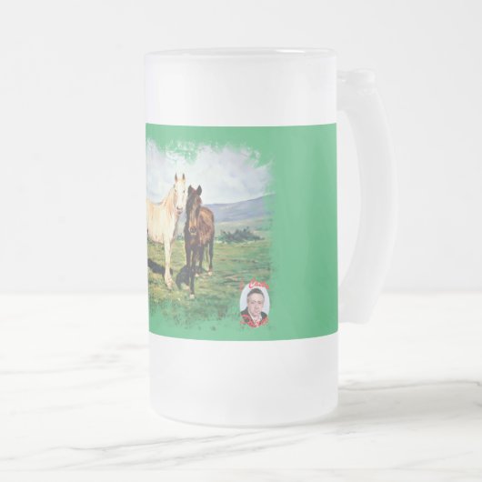 Caballos Mattglas Bierglas (VorderseiteRechts)