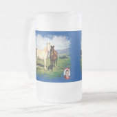 Caballos Mattglas Bierglas (Vorderseite Links)