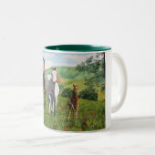 caballos zweifarbige tasse (VorderseiteRechts)