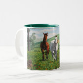 caballos zweifarbige tasse (Vorderseite Links)