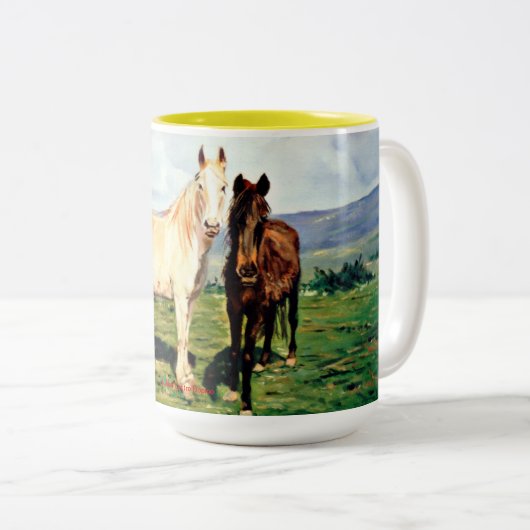 Caballos Zweifarbige Tasse (VorderseiteRechts)