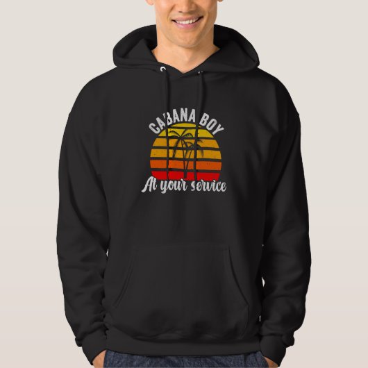 Cabana Boy At Your Services Bartender Hoodie (Vorderseite)