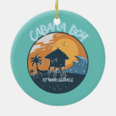 CABANA BOY IN IHREM SERVICE POOL PARTY BOY KERAMIK ORNAMENT (Hinten)