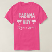 Cabana Boy Pool Party Barkeeper Mens 2 T-Shirt (Design vorne)